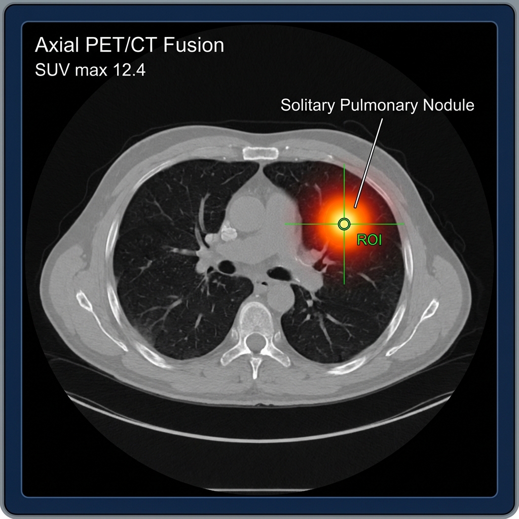 PET/CT scan of solitary pulmonary nodule